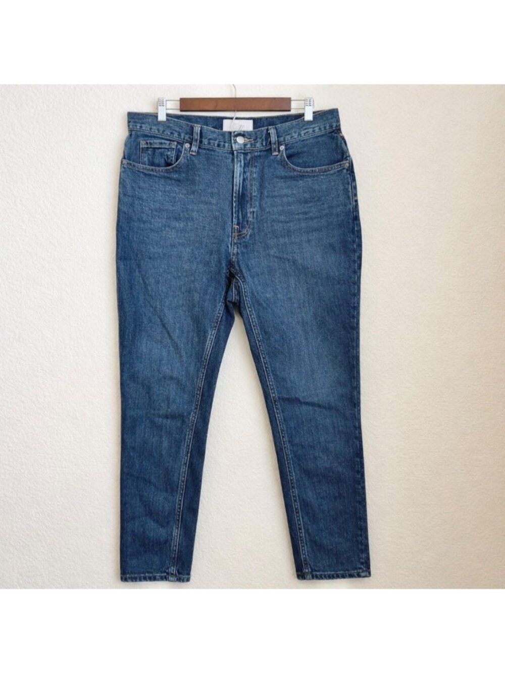 Everlane Slim Fit Jeans Men’s 33x32 Dark Wash Organic Cotton Denim